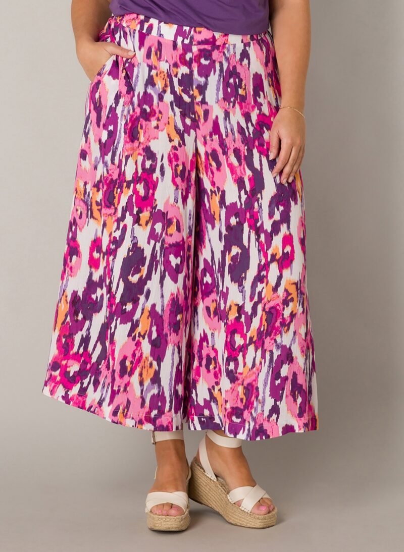 Broek Agnetha Fuchsia-Multicolor Yesta - Afbeelding 4