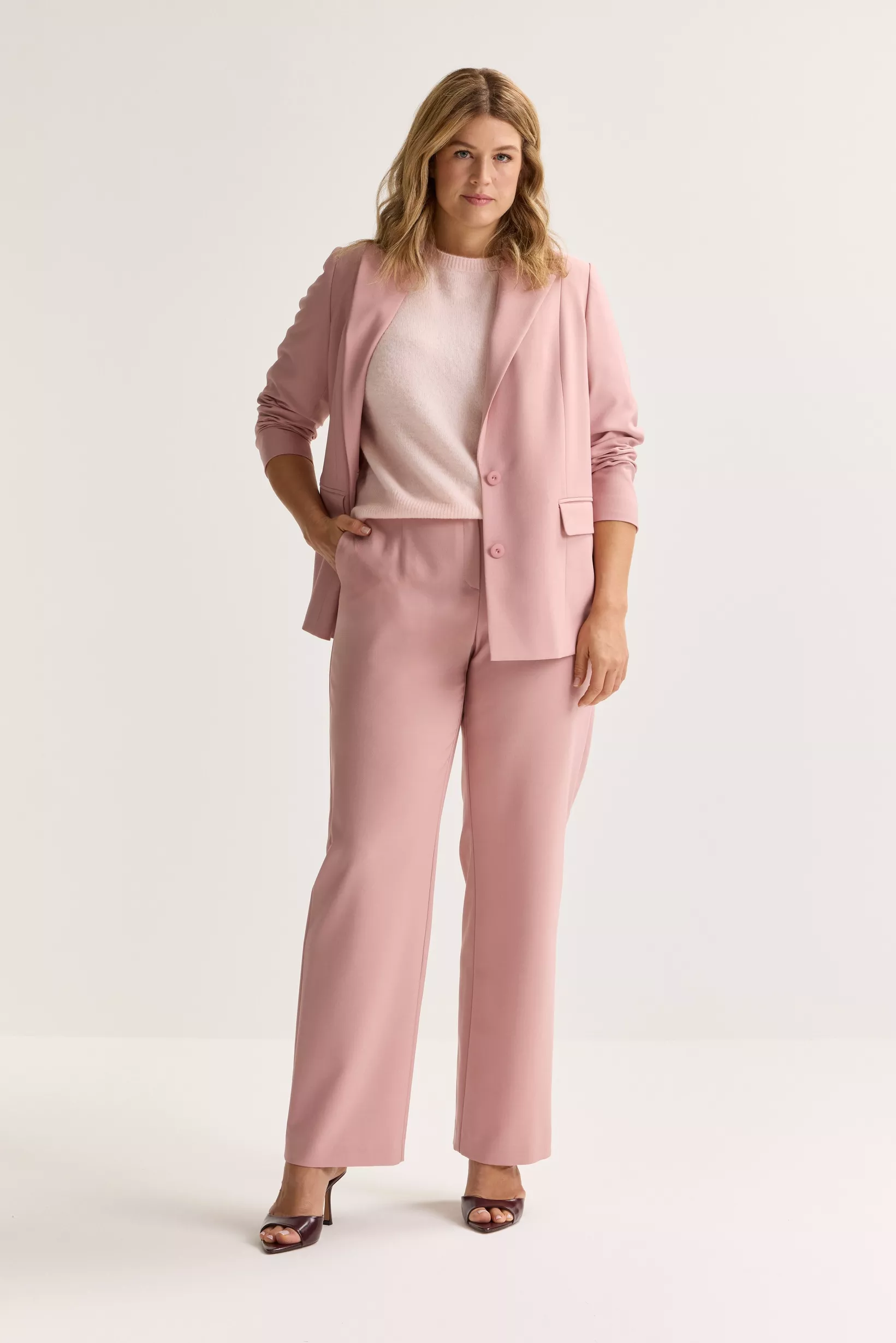 wijde broek met stretch